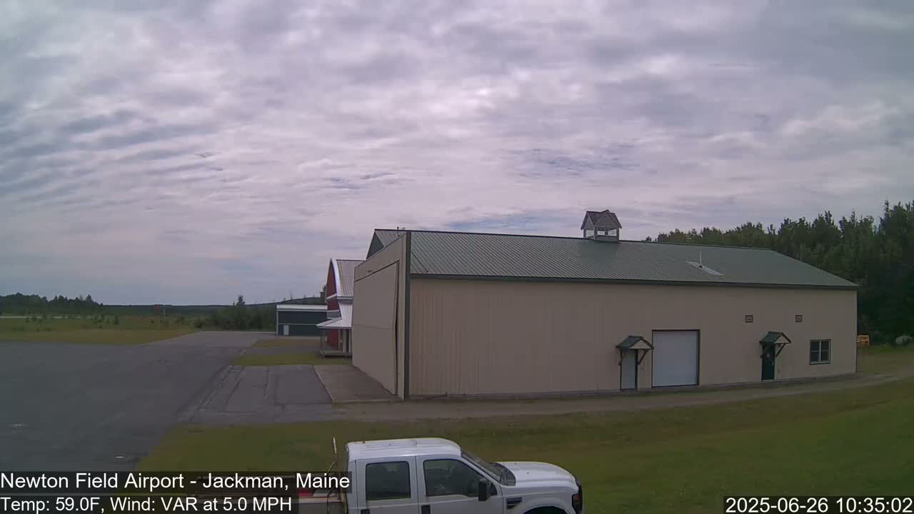 Newton Field - Jackman Airport Live Cam - Maine, USA