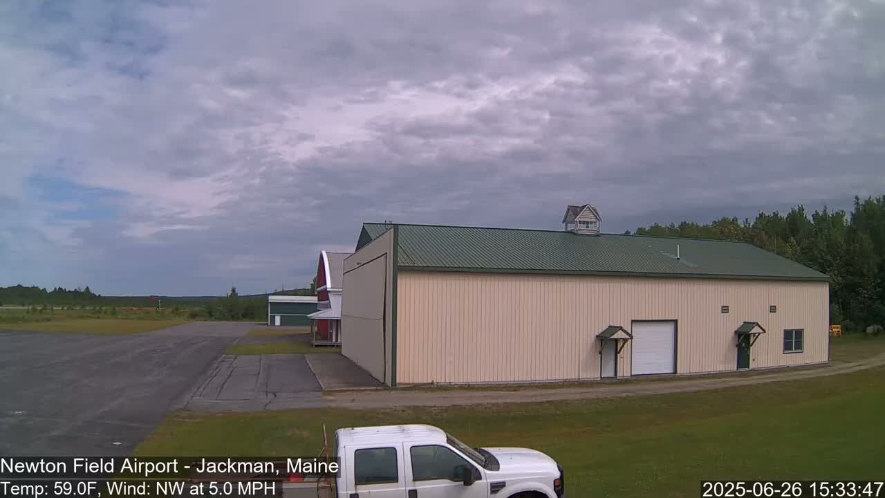 Newton Field - Jackman Airport Live Cam - Maine, USA