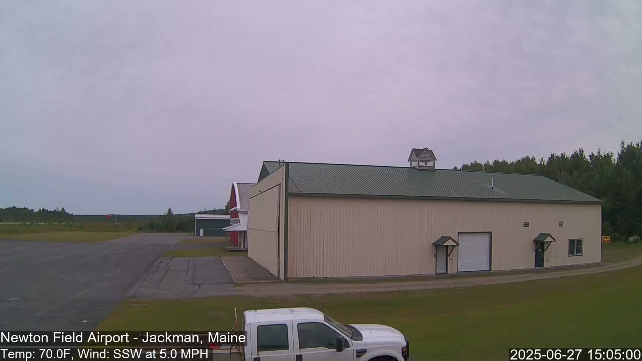 Newton Field - Jackman Airport Live Cam - Maine, USA