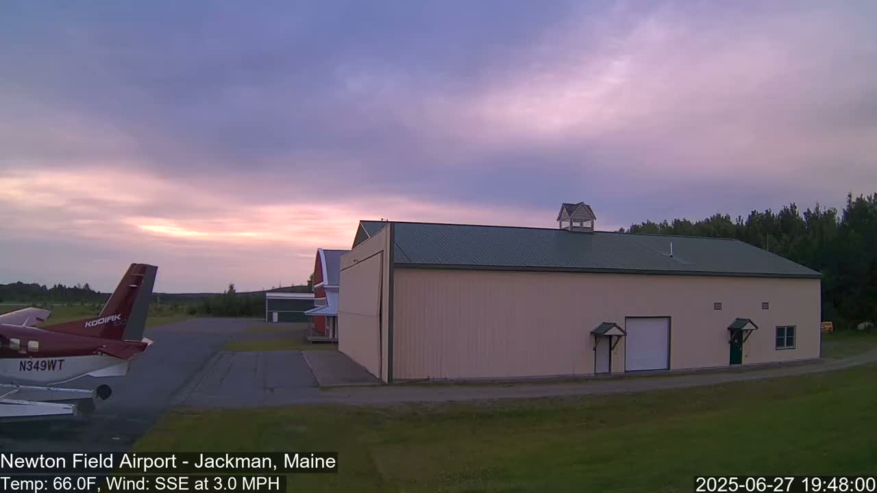 Newton Field - Jackman Airport Live Cam - Maine, USA