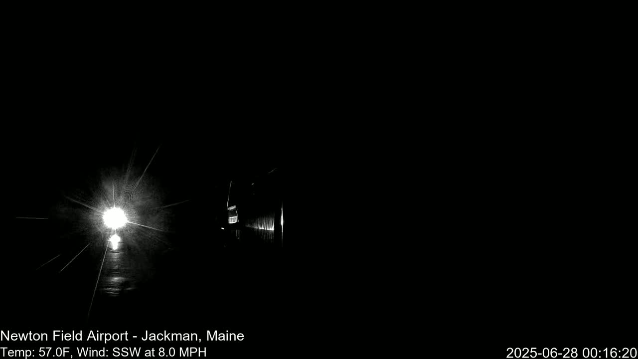 Newton Field - Jackman Airport Live Cam - Maine, USA