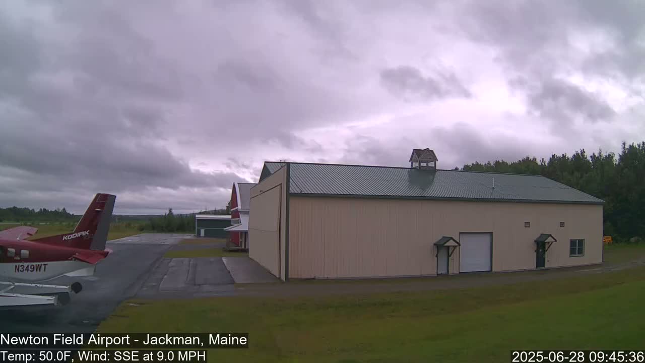 Newton Field - Jackman Airport Live Cam - Maine, USA