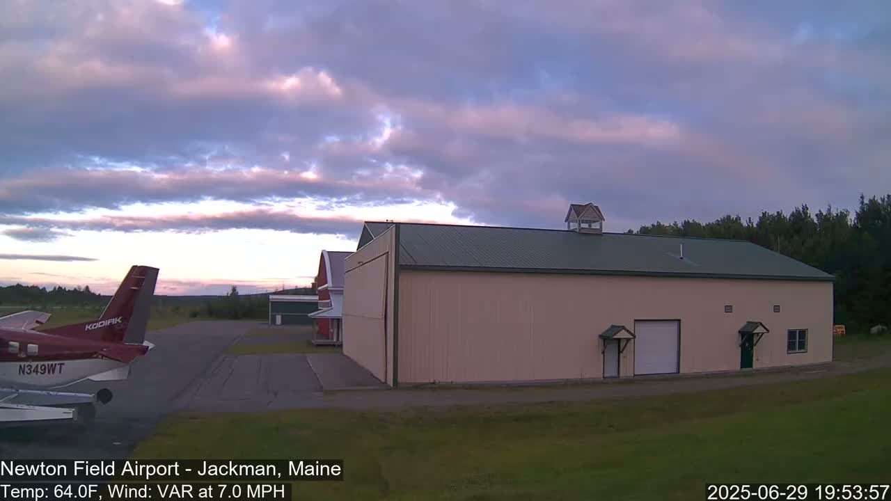 Newton Field - Jackman Airport Live Cam - Maine, USA