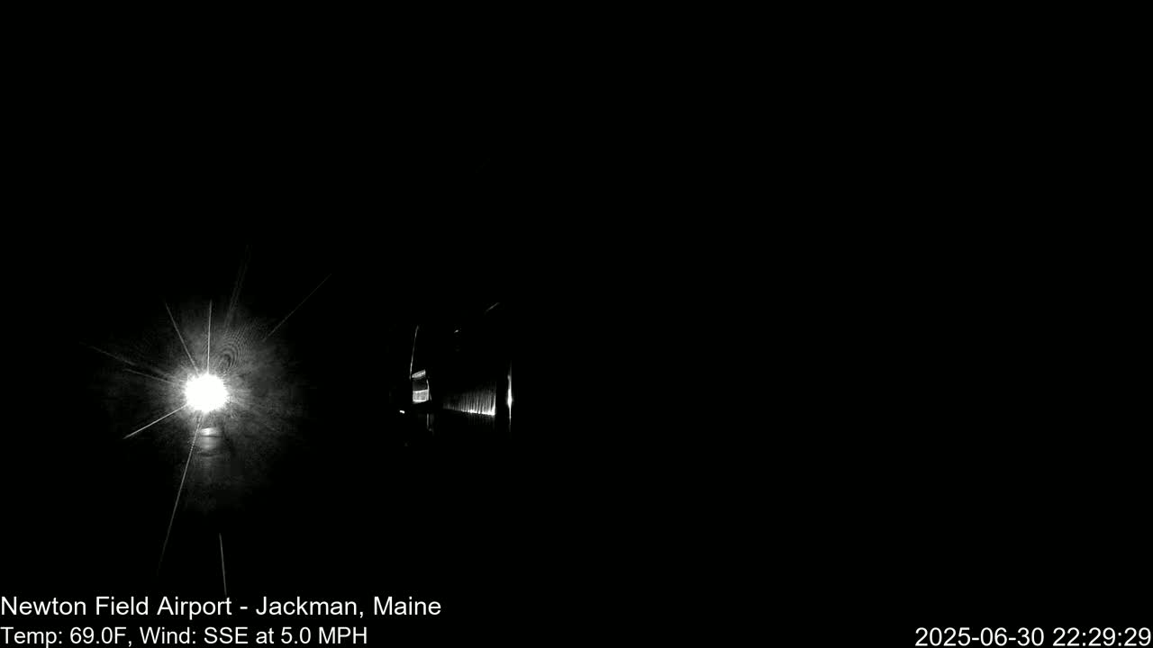 Newton Field - Jackman Airport Live Cam - Maine, USA