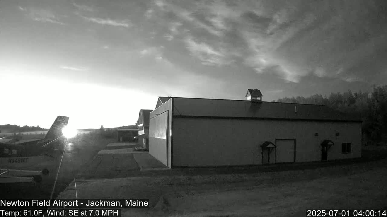 Newton Field - Jackman Airport Live Cam - Maine, USA