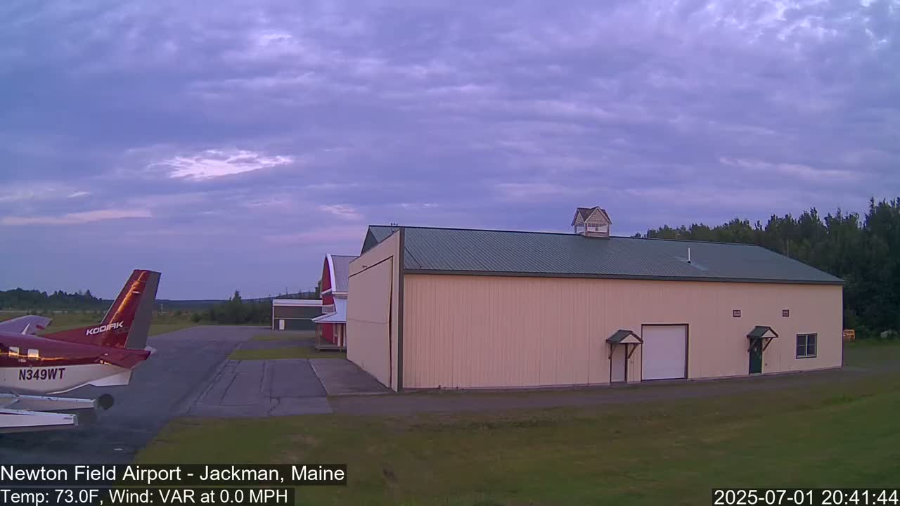 Newton Field - Jackman Airport Live Cam - Maine, USA