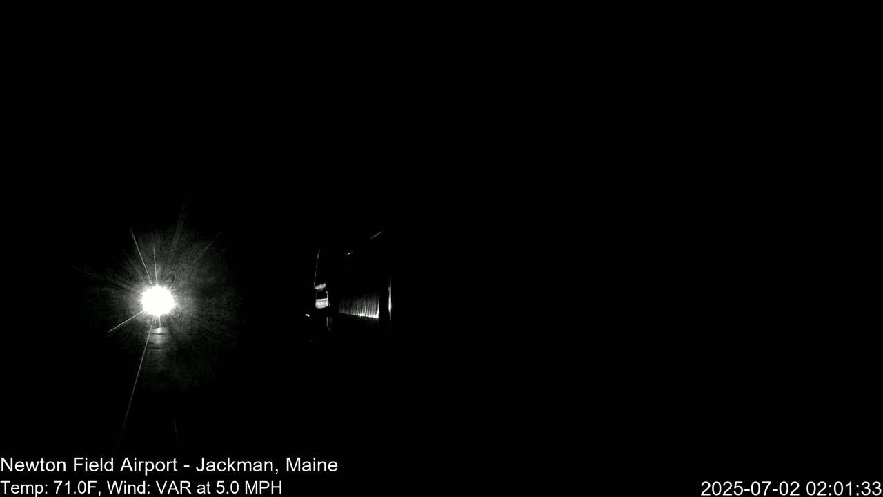 Newton Field - Jackman Airport Live Cam - Maine, USA