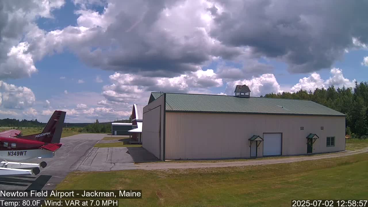 Newton Field - Jackman Airport Live Cam - Maine, USA