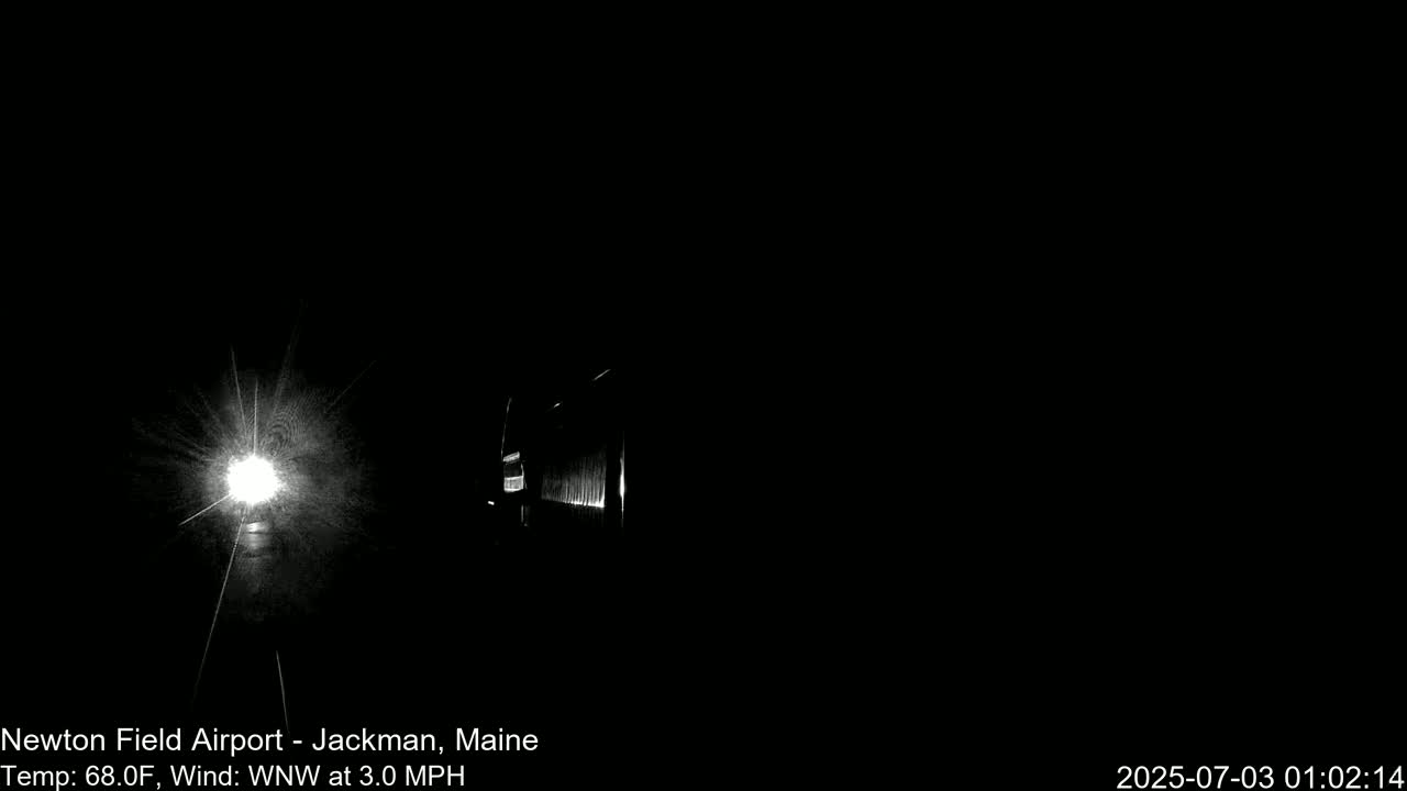 Newton Field - Jackman Airport Live Cam - Maine, USA