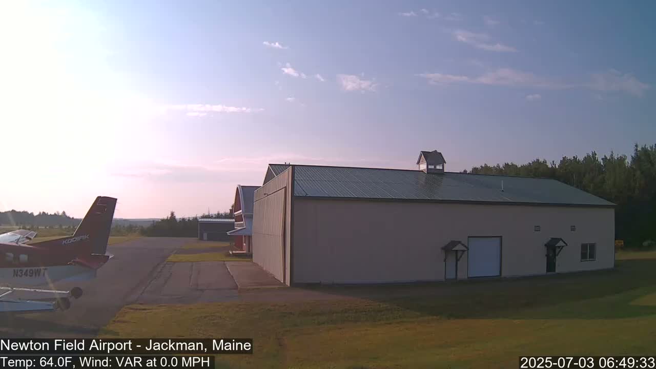 Newton Field - Jackman Airport Live Cam - Maine, USA
