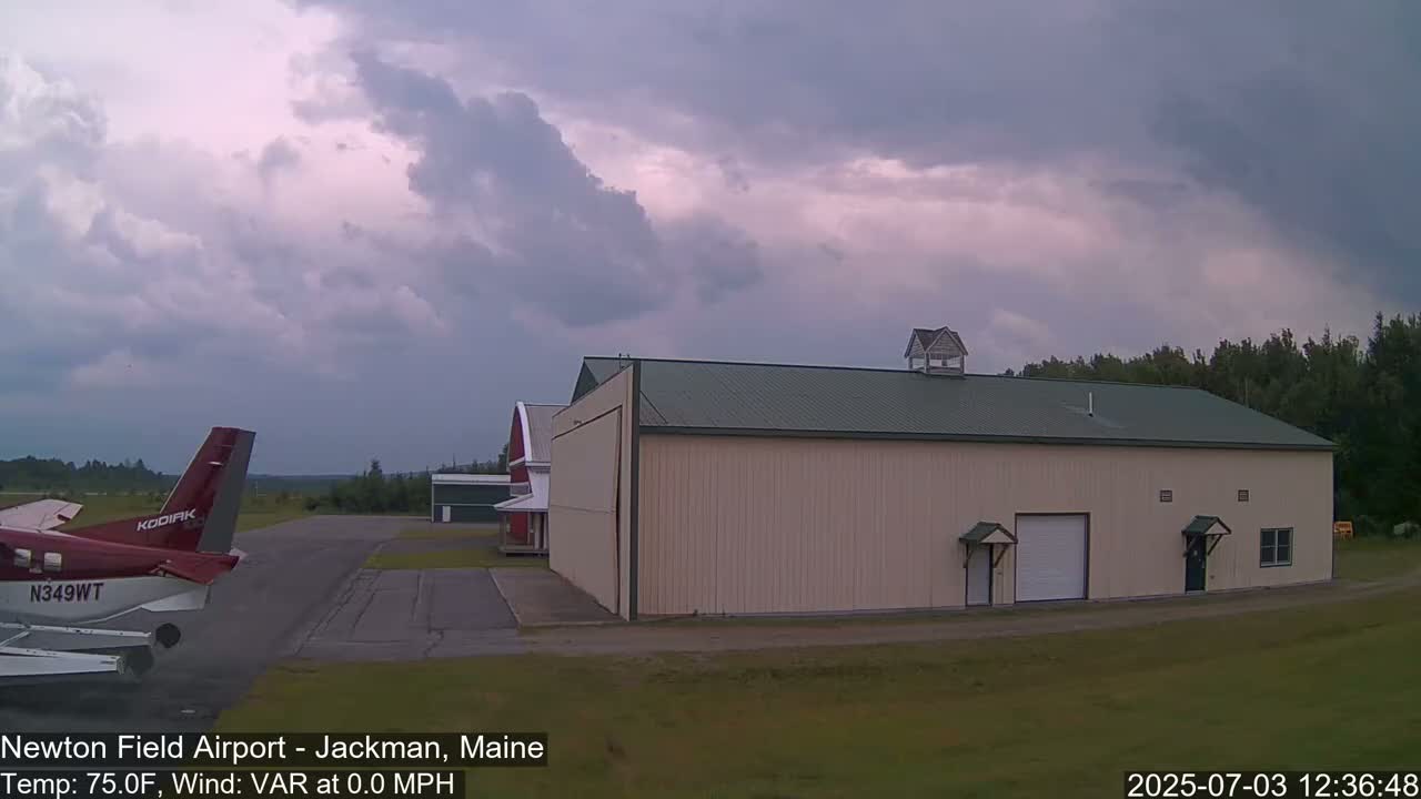 Newton Field - Jackman Airport Live Cam - Maine, USA