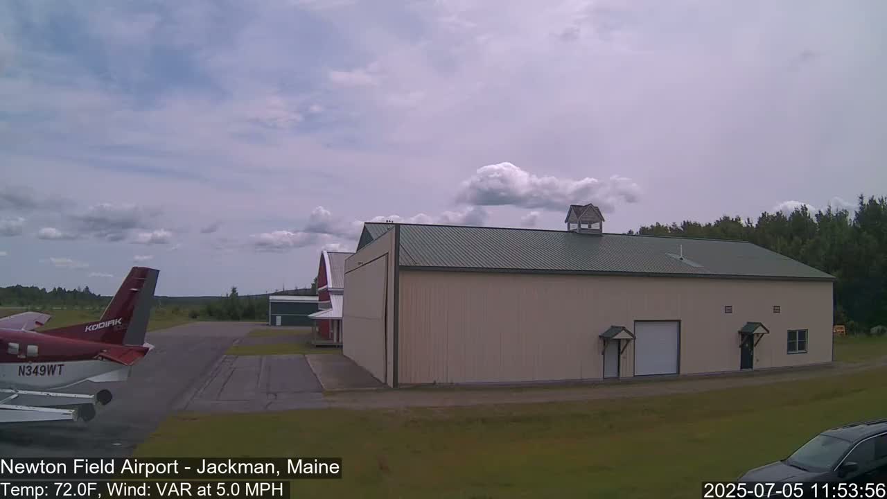Newton Field - Jackman Airport Live Cam - Maine, USA