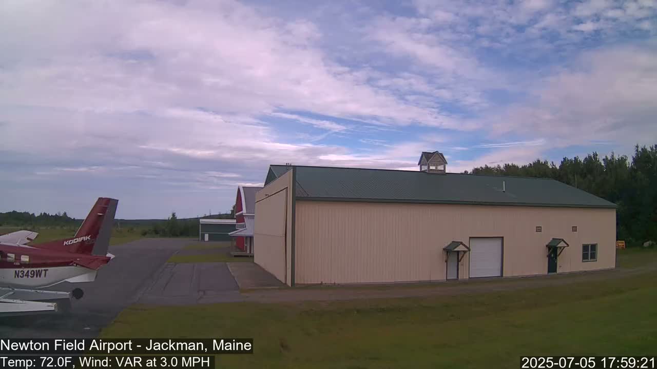 Newton Field - Jackman Airport Live Cam - Maine, USA