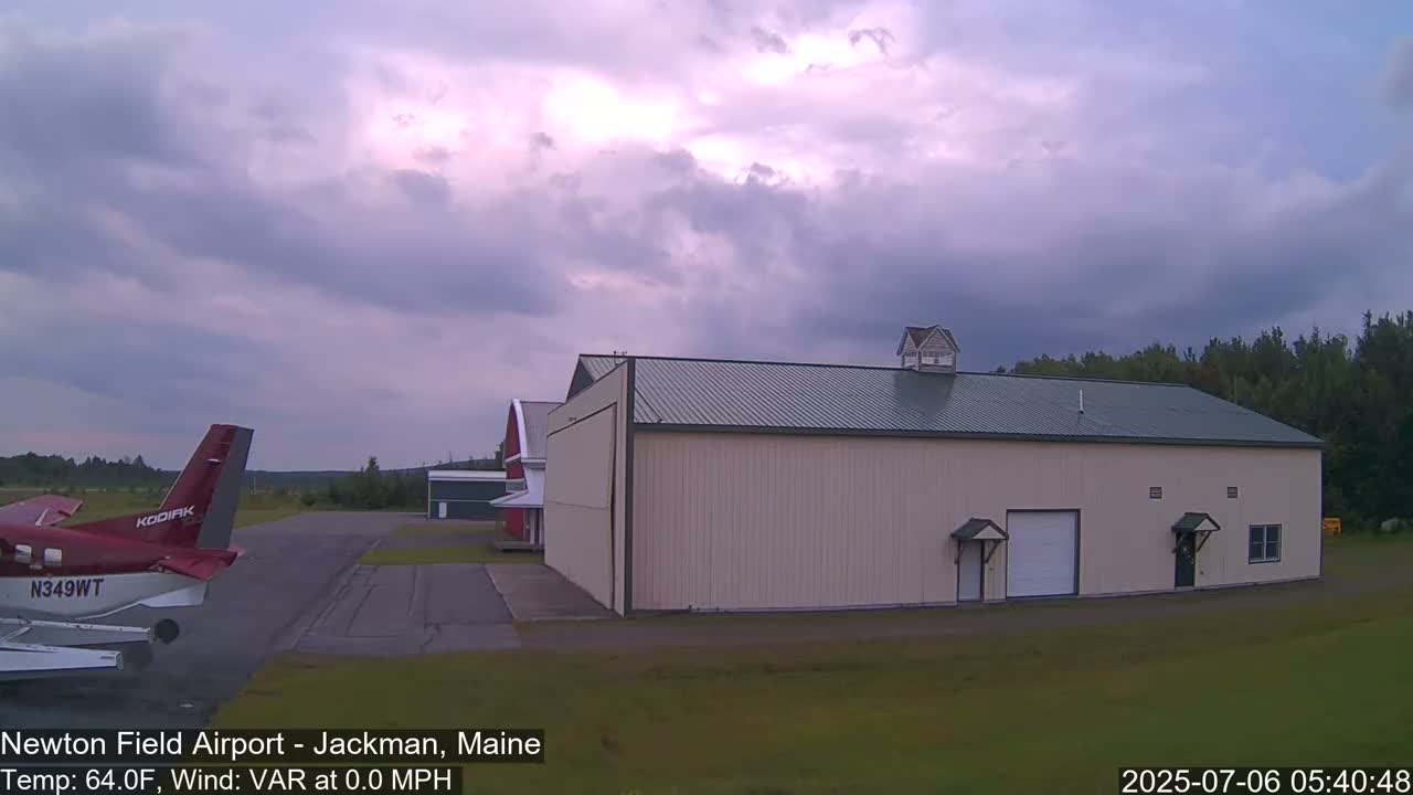 Newton Field - Jackman Airport Live Cam - Maine, USA