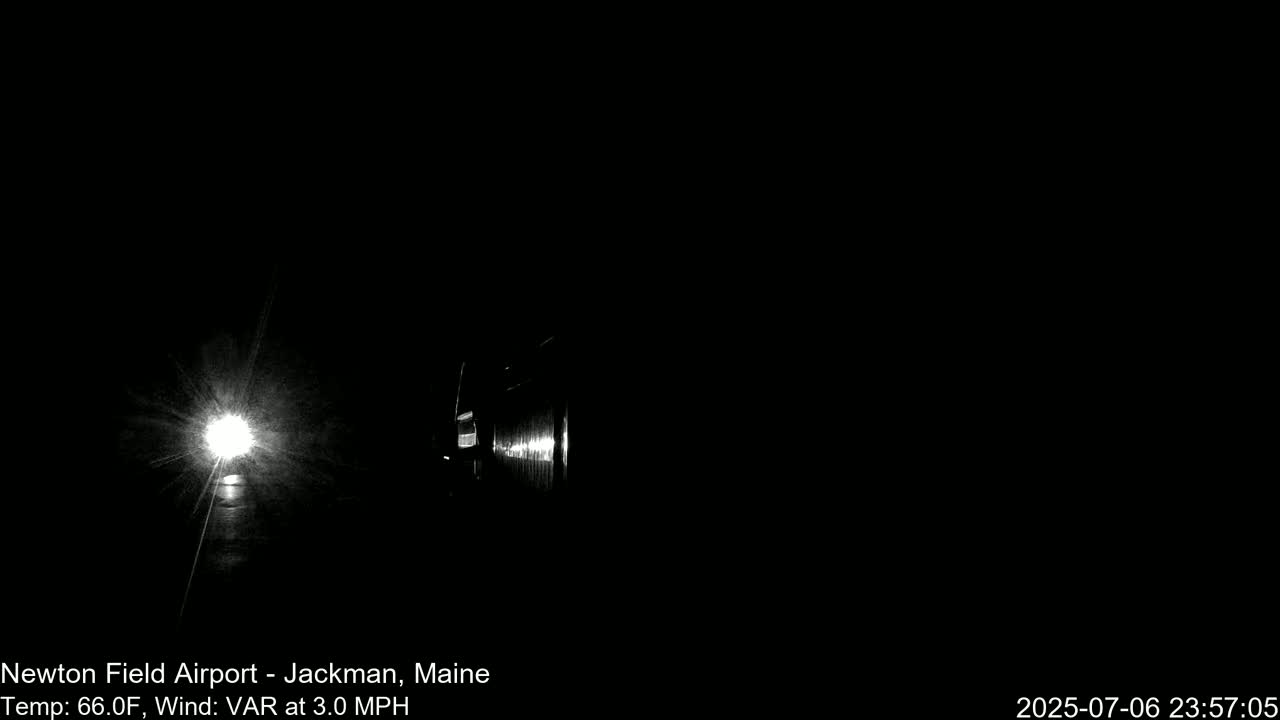 Newton Field - Jackman Airport Live Cam - Maine, USA