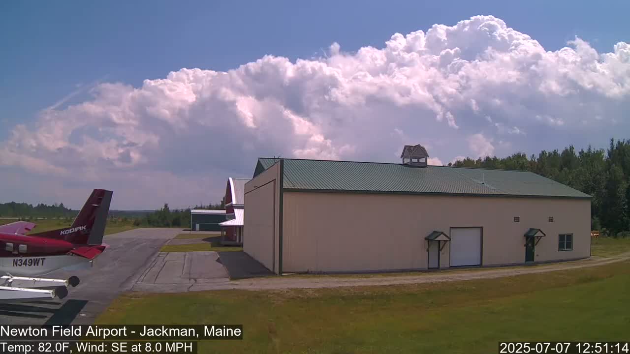 Newton Field - Jackman Airport Live Cam - Maine, USA