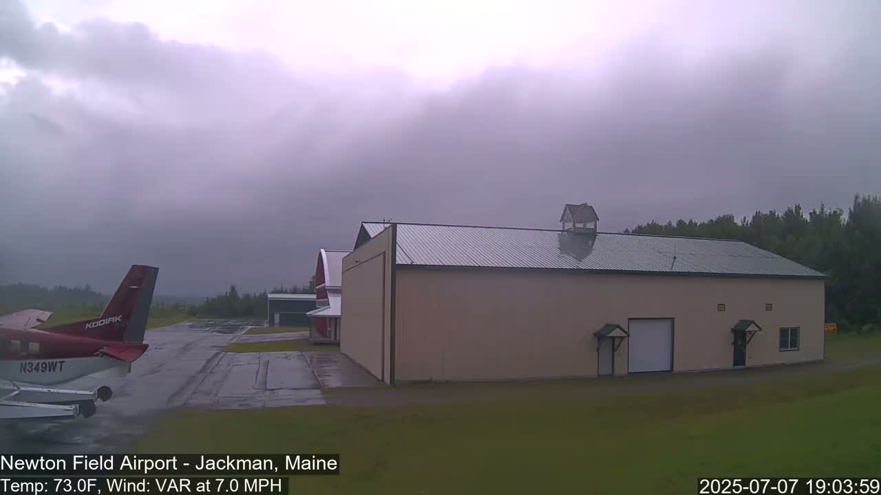 Newton Field - Jackman Airport Live Cam - Maine, USA