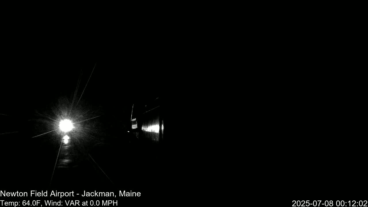 Newton Field - Jackman Airport Live Cam - Maine, USA