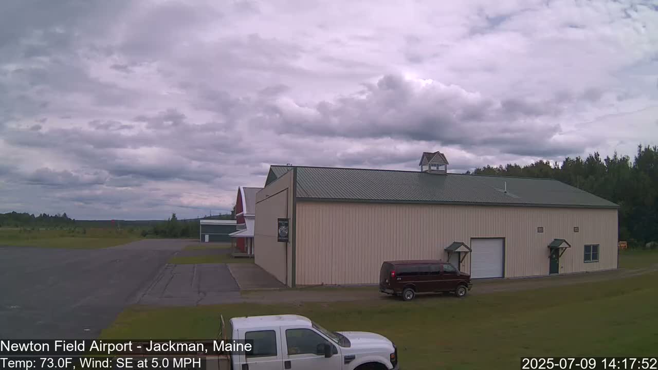 Newton Field - Jackman Airport Live Cam - Maine, USA