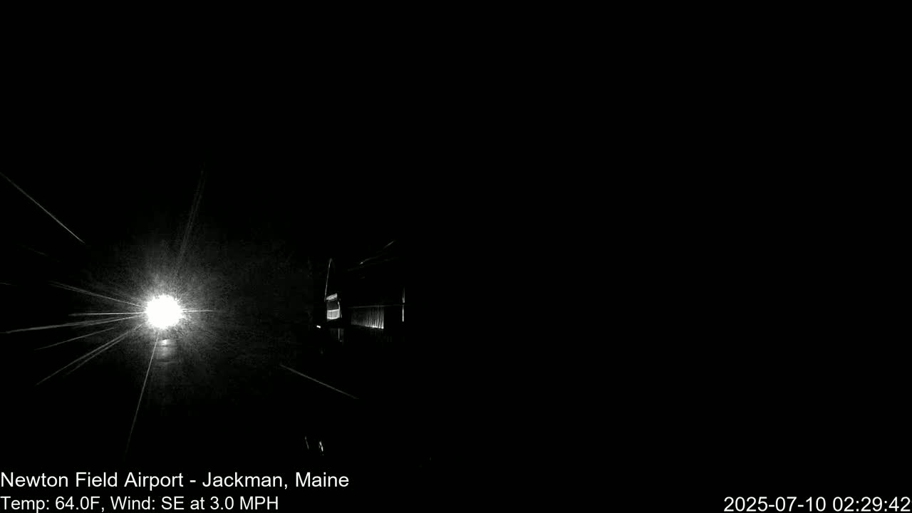 Newton Field - Jackman Airport Live Cam - Maine, USA