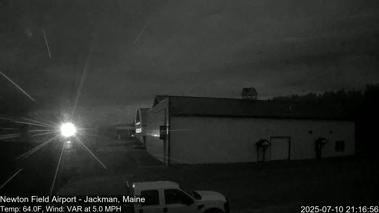 Newton Field - Jackman Airport Live Cam - Maine, USA