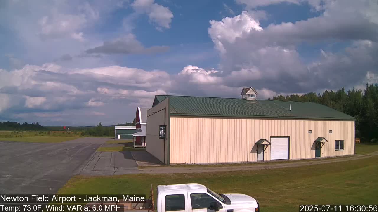 Newton Field - Jackman Airport Live Cam - Maine, USA