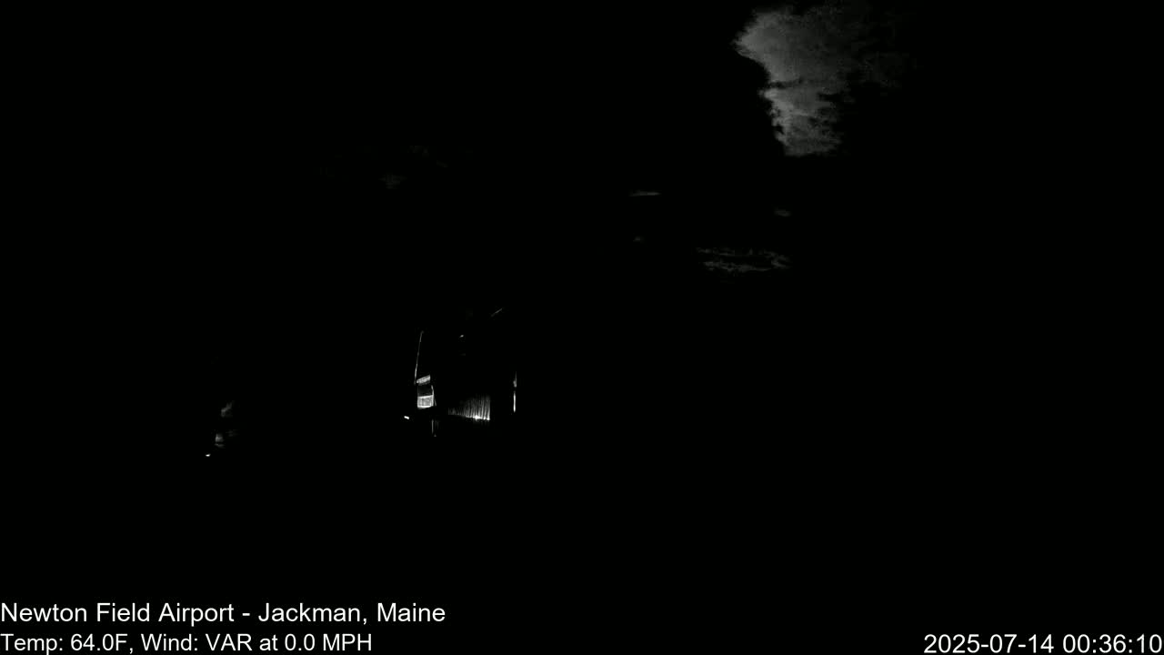 Newton Field - Jackman Airport Live Cam - Maine, USA