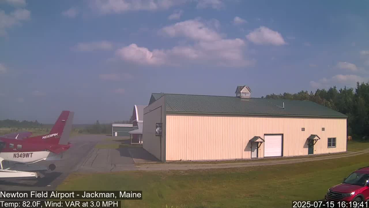 Newton Field - Jackman Airport Live Cam - Maine, USA