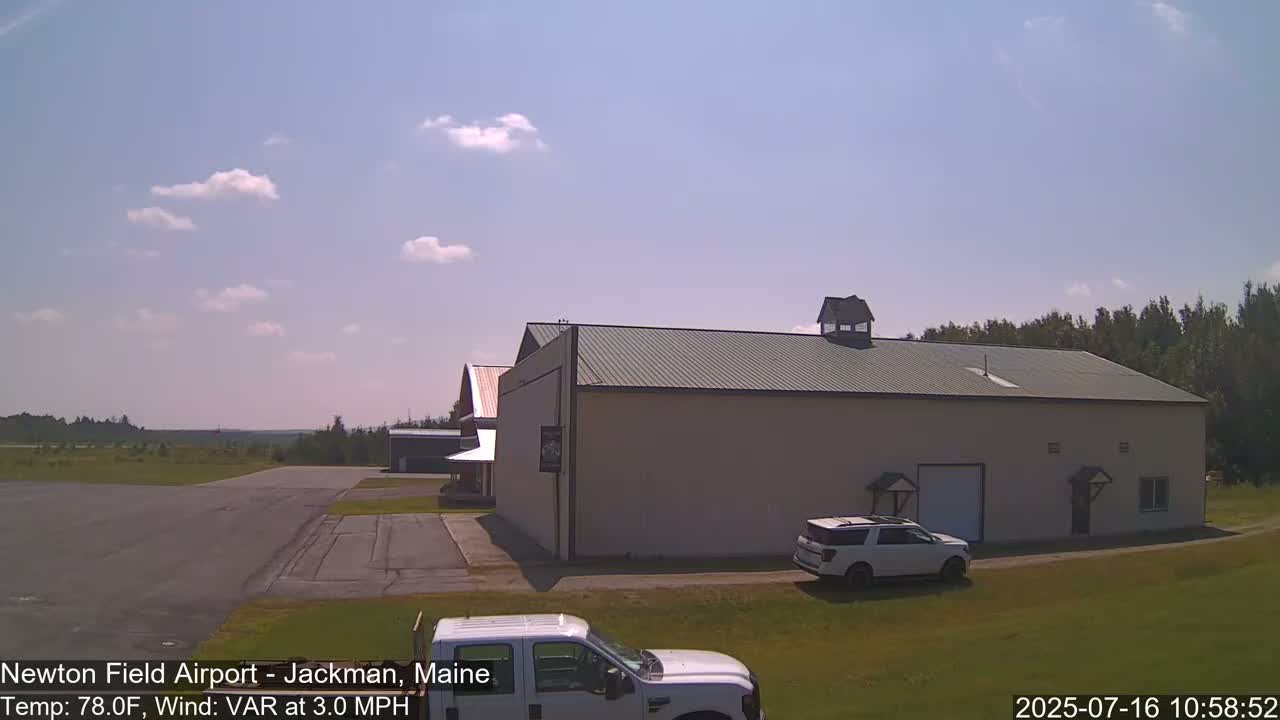 Newton Field - Jackman Airport Live Cam - Maine, USA
