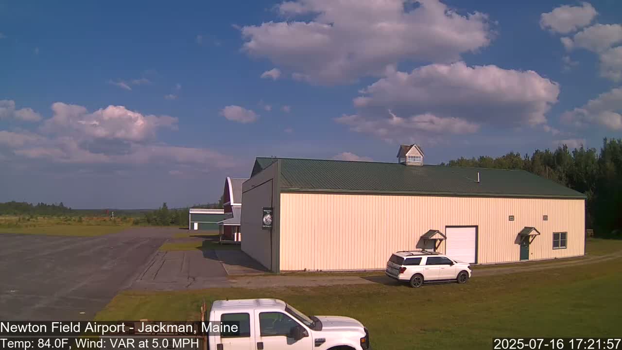 Newton Field - Jackman Airport Live Cam - Maine, USA