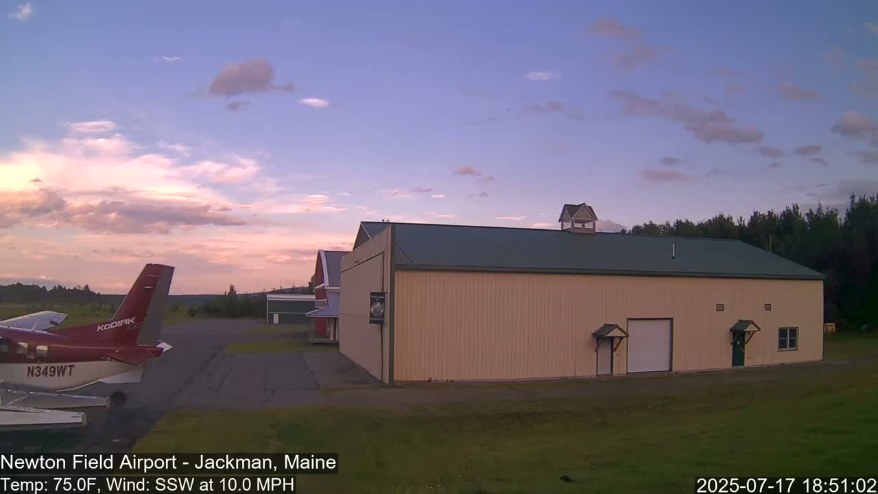 Newton Field - Jackman Airport Live Cam - Maine, USA