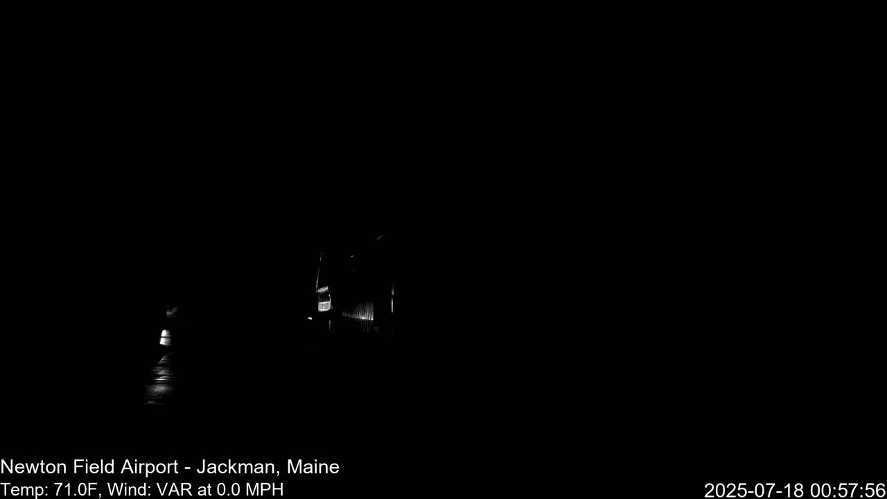 Newton Field - Jackman Airport Live Cam - Maine, USA
