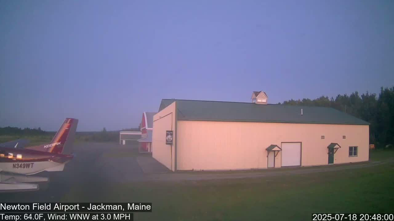 Newton Field - Jackman Airport Live Cam - Maine, USA