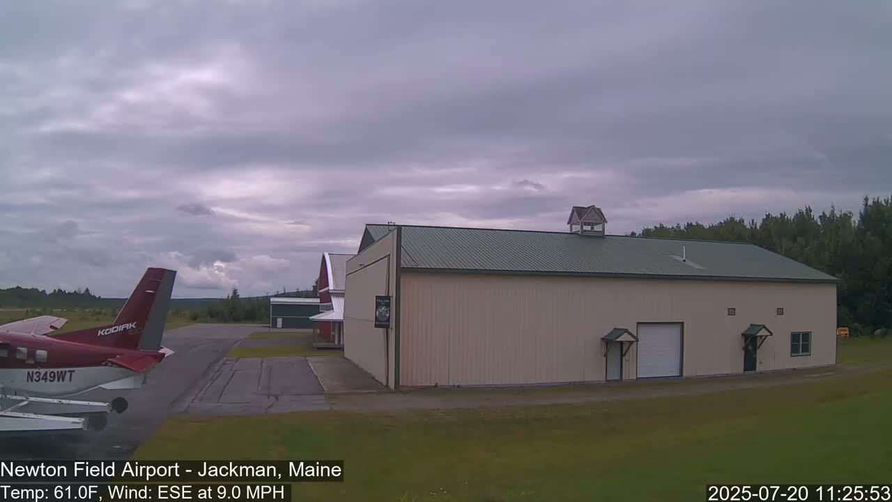 Newton Field - Jackman Airport Live Cam - Maine, USA