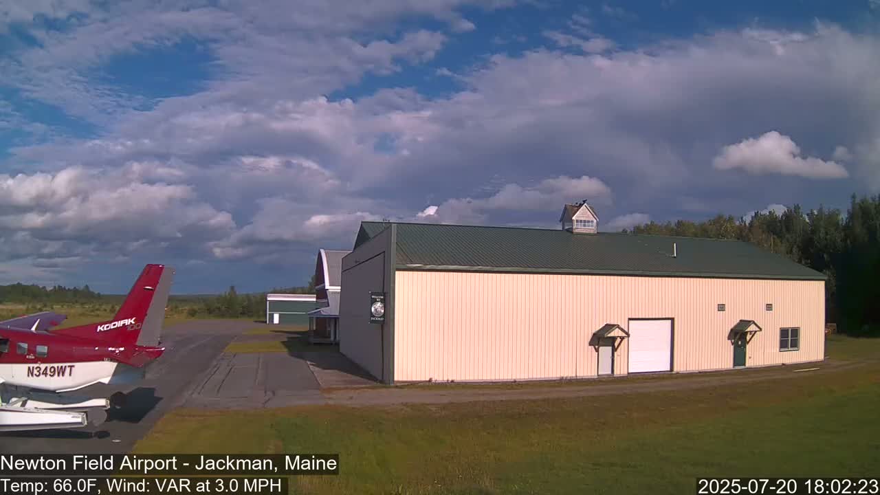 Newton Field - Jackman Airport Live Cam - Maine, USA