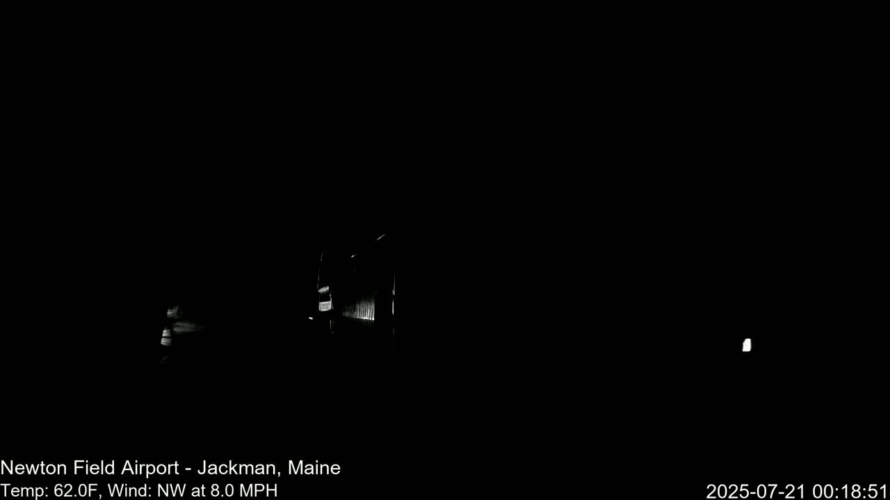 Newton Field - Jackman Airport Live Cam - Maine, USA