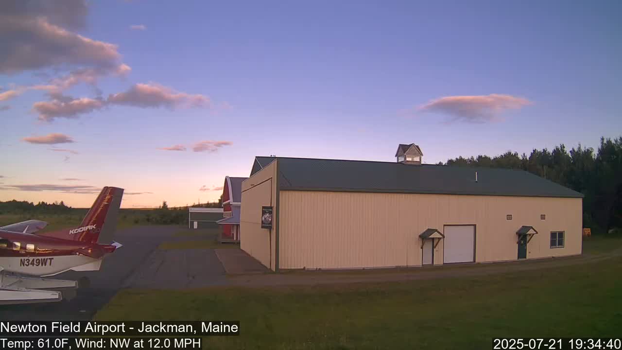 Newton Field - Jackman Airport Live Cam - Maine, USA