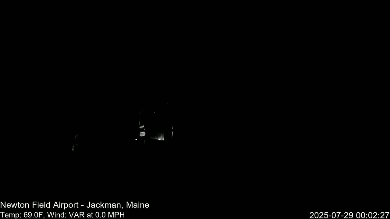 Newton Field - Jackman Airport Live Cam - Maine, USA