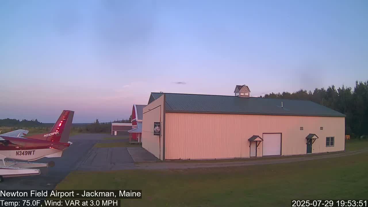 Newton Field - Jackman Airport Live Cam - Maine, USA