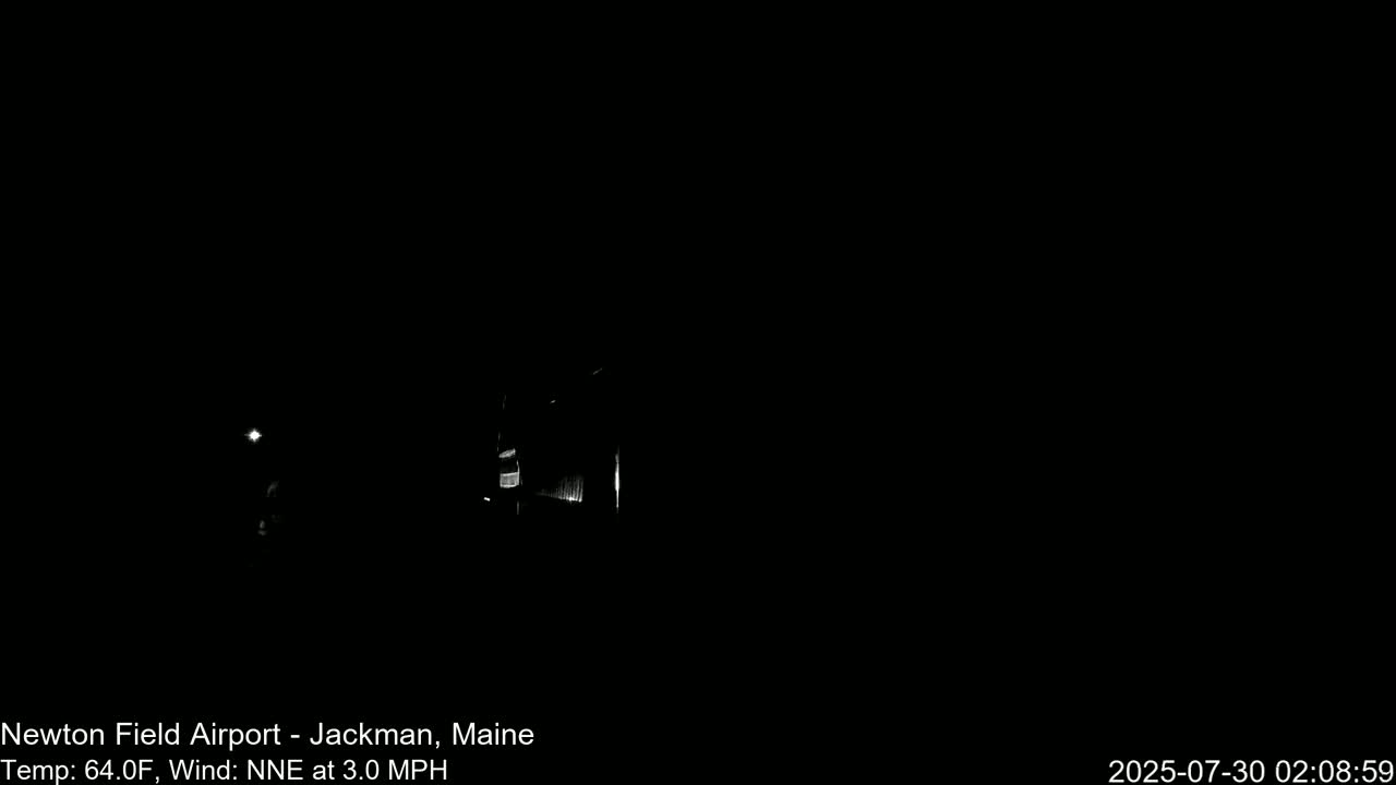 Newton Field - Jackman Airport Live Cam - Maine, USA