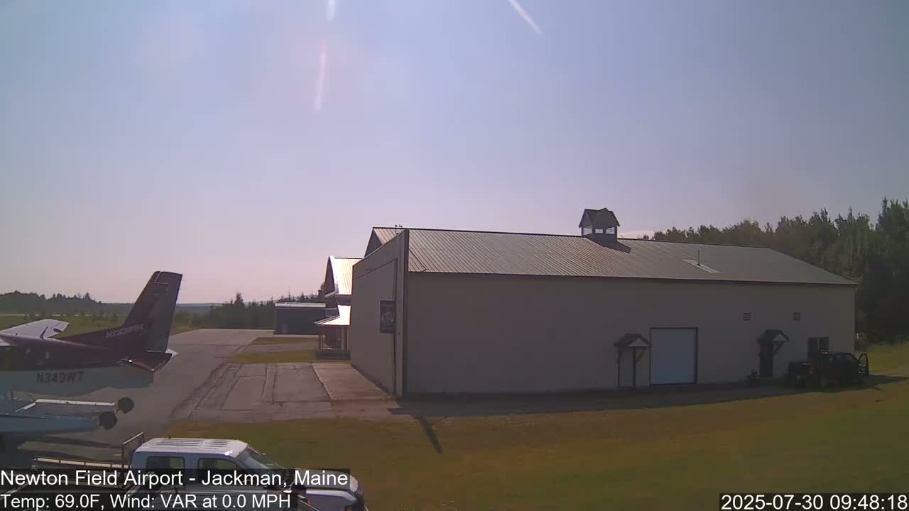 Newton Field - Jackman Airport Live Cam - Maine, USA