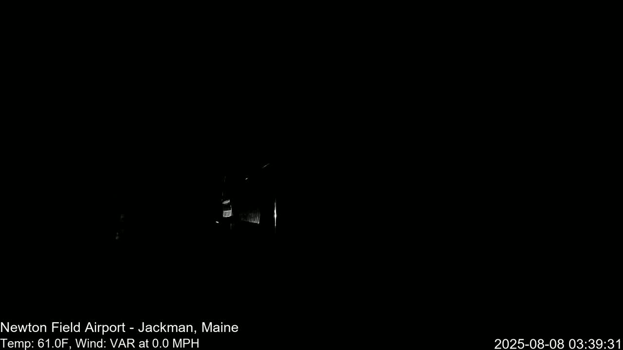 Newton Field - Jackman Airport Live Cam - Maine, USA