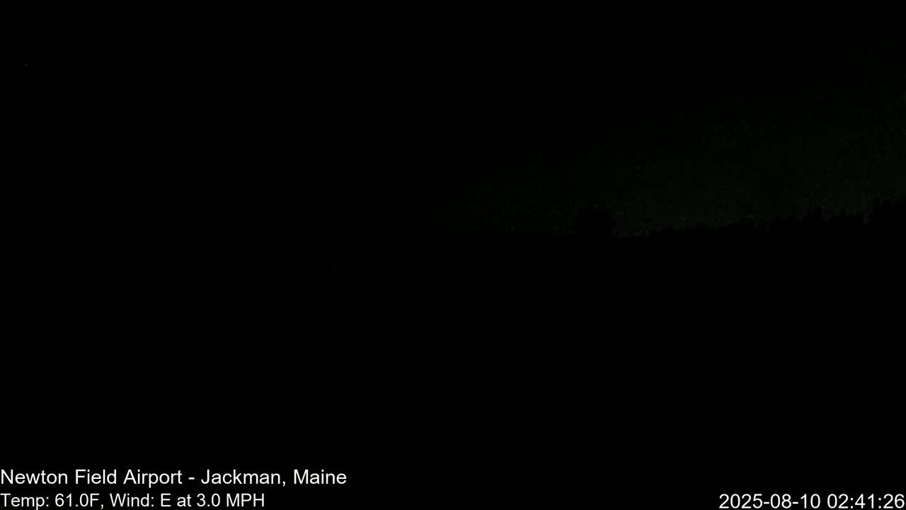 Newton Field - Jackman Airport Live Cam - Maine, USA