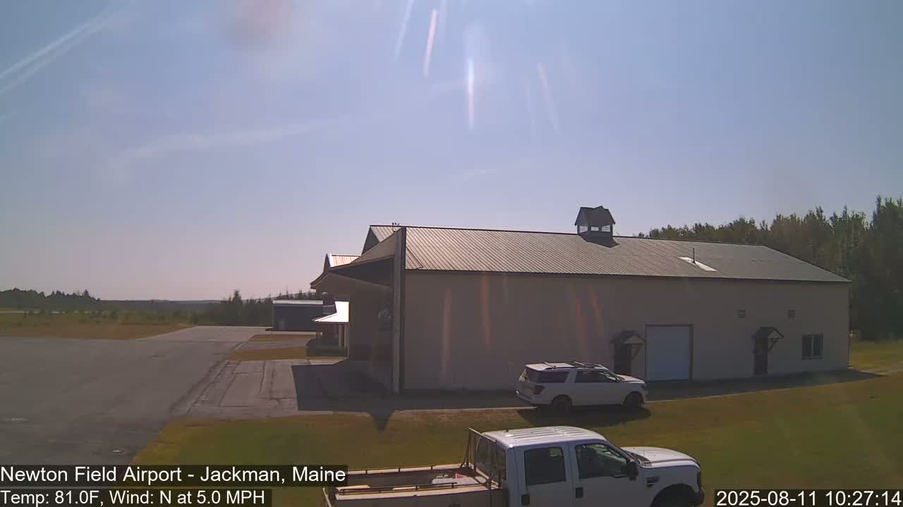 Newton Field - Jackman Airport Live Cam - Maine, USA