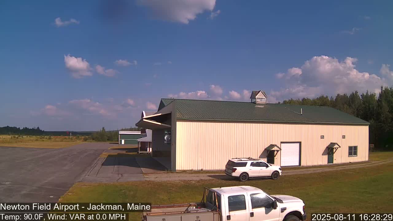 Newton Field - Jackman Airport Live Cam - Maine, USA