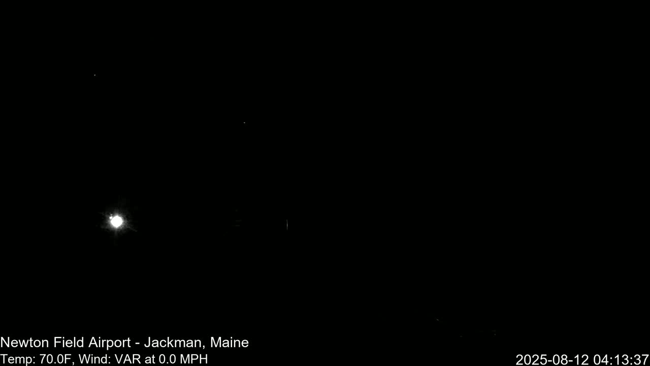 Newton Field - Jackman Airport Live Cam - Maine, USA