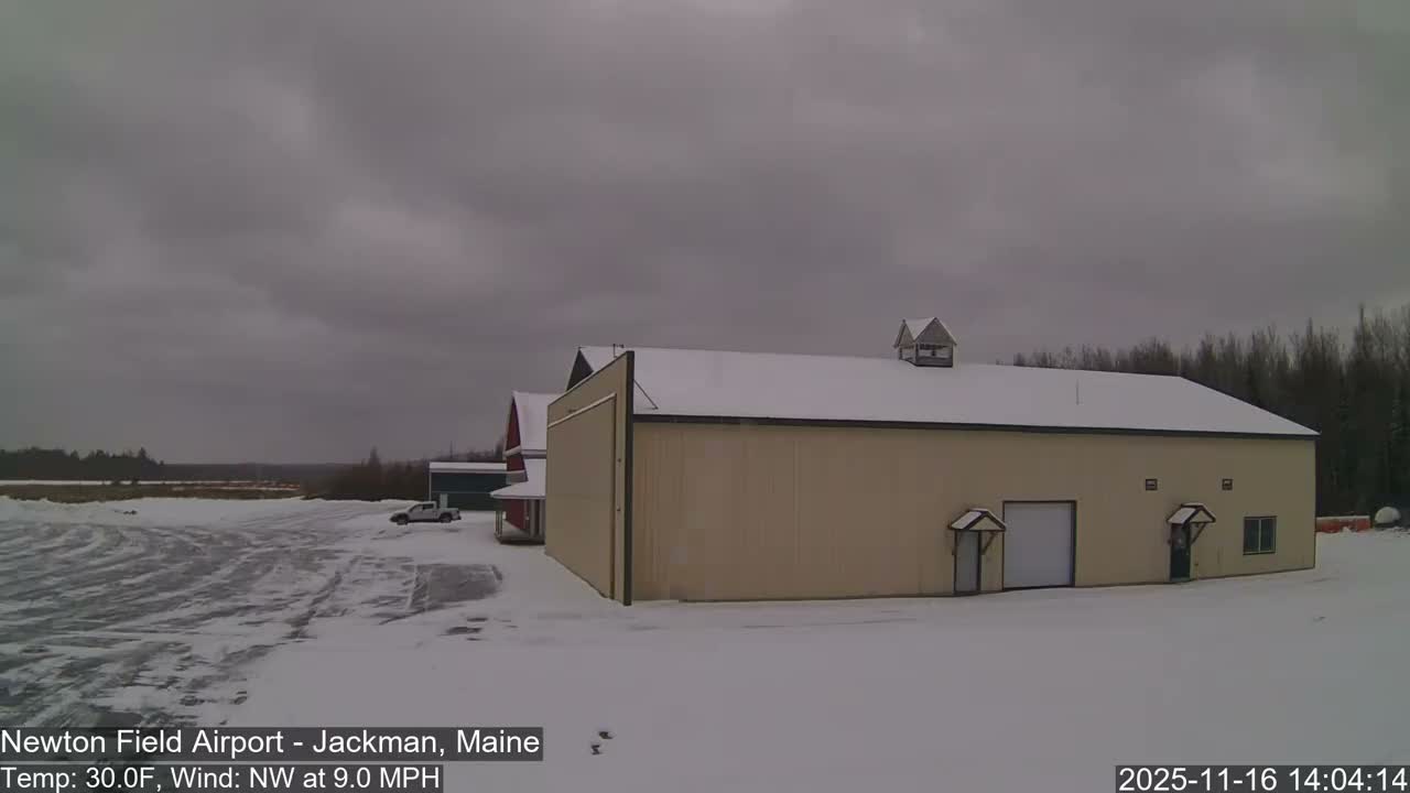 Jackman, Newton Field Airport towards East Live Cam 59B - Jackman, Somerset, Maine, USA