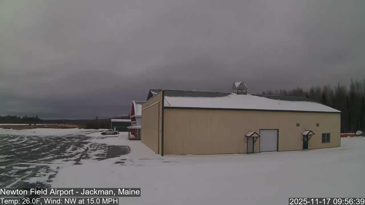 Jackman, Newton Field Airport towards East Live Cam 59B - Jackman, Somerset, Maine, USA