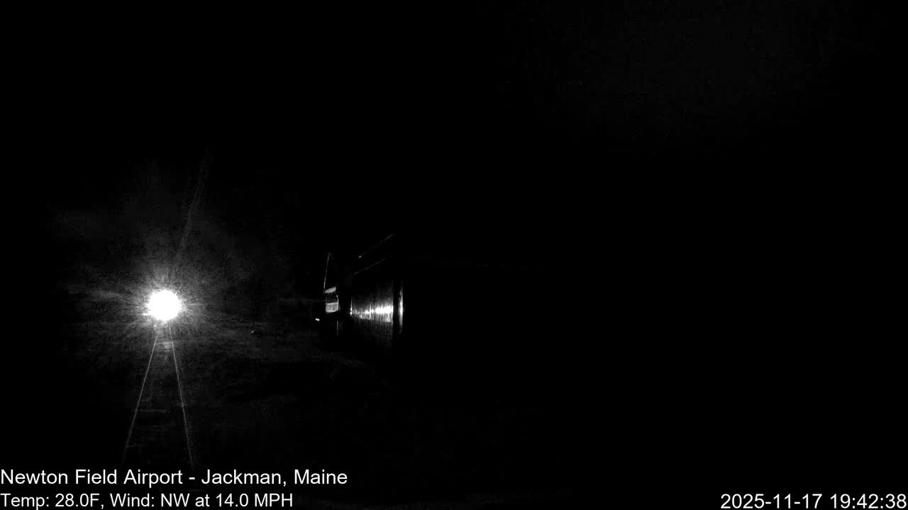Jackman, Newton Field Airport towards East Live Cam 59B - Jackman, Somerset, Maine, USA