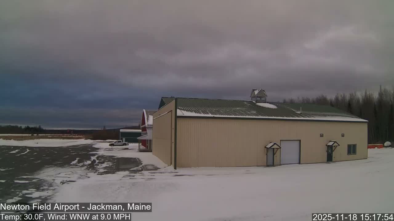 Jackman, Newton Field Airport towards East Live Cam 59B - Jackman, Somerset, Maine, USA